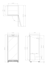 thumbnail of METRO PROFESSIONAL Glastürgefrierschrank GFR6600G, 600 L, weiß