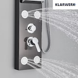 thumbnail of BEN | Douchepaneel regendouchekop douche RVS | Zwart geborsteld massagedouche-douchesysteem Mengkraan douchekraan douchesysteem