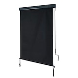 thumbnail of Toldo vertical HWC-F42, toldo vertical protección de la intimidad estor enrollable exterior, protección UV 50 tejido ~ 250x100cm, negro