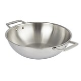 thumbnail of Wok en inox à 2 anses fixes  Ø24cm