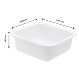 thumbnail of GILAC Cuvette carrée - 12 L - Blanc G606221