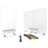 thumbnail of Magnetoplan Weißwandtafel Schreibtafel Infinity Wall Mobil - mit Rollen - 88x118cm - Rahmenlos - magnetisch