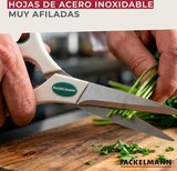 thumbnail of Fackelmann Tijeras Cocina Multifunción de gran tamaño Acero Inoxidable, Polipropileno y Goma, Blanco y Verde, 22 cm, 1 uds.