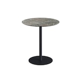 thumbnail of Urban table de bistrot avec piètement noir + plateau HPL aspect bois Ø70 cm - Veba - Marbre clair - l0- L- P- h
