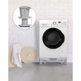 thumbnail of DELUKE® Waschmaschinen Untergestell BART - 4 Füße, für 300kg UNIVERSAL Waschmaschinen Sockel Trockner Untergestell für Kühlschrank Weiß