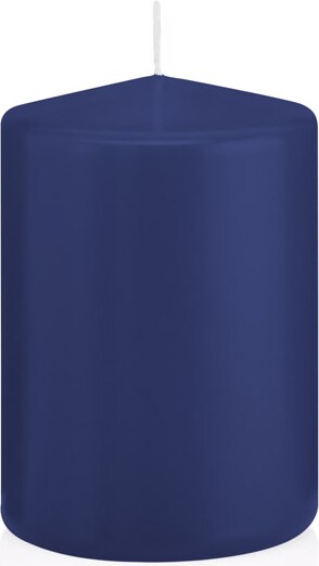 Wiedemann Kerzen Stumpenkerzen Dunkelblau Ø 68 x 100 mm, 12 Stück, 42 Brenndauer