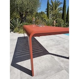 thumbnail of Table de jardin fixe en aluminium coloris terracotta (220X100 cm) - HANOI