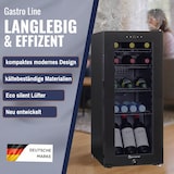 thumbnail of Sommertal Kühlschrank GK 60– Leiser Getränkekühlschrank mit LED, Touchscreen & Schloss kleiner Flaschenkühlschrank schwarz 60L