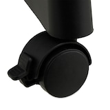 thumbnail of Relaxdays Kleiderständer auf Rollen, Metall, Kleiderstange verstellbar, 91-156x76x40,5 cm, Rollständer, schwarz/silber