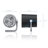 thumbnail of CSL - USB Ventilator mini - Tischventilator klein - Schreibtischventilator sehr leise - Desk Fan - 2 Geschwindigkeiten - per Touch regelbar