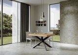 thumbnail of Ausziehtisch 140/400x90 cm Volantis Premium Natur Eiche Beine anthrazit