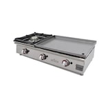 thumbnail of Plancha à gaz DUO plaque lisse en CHROME et réchaud à gaz - L1000 | Arilex - 100PGCFN