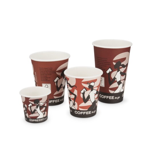 1000 Coffee to go Becher Kaffeebecher 16oz 400ml Ø90mm im "Coffee Grabbers" Design Papier+PE