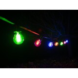 thumbnail of LED-Filament-Lampe, transparentes Glasgehäuse, G45, 4 Stück, verschiedene Farben