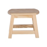 thumbnail of WellHome - Sgabello OVALE grande in finitura legno senza vernice 30x22x24 cm