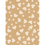 thumbnail of Bobina papel de regalo, rollo grande 62cm x 100m •kraft corazones• ideal para: tiendas negocios comercios envolver regalos cumpleaños