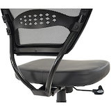 thumbnail of Profi-Bürostuhl Seattle, Chefsessel Drehstuhl, 150kg belastbar, Kunstleder ~ schwarz ohne Armlehnen