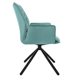 thumbnail of ML-Design – Esszimmerstühle 4er Set – Salbei Samt | mit Armlehnen, Drehfunktion, Metallbeine, gepolstert