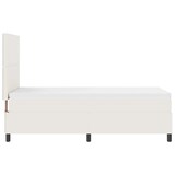 thumbnail of vidaXL Boxspringbett mit Kopfteil Creme und Weiß 90 x 200 cm Cordstoff