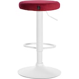 thumbnail of Set di 2 sgabelli da bar Ponte velvet rosso/Metallo bianco opaco
