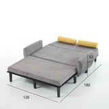 thumbnail of Multiform-Lounge-Sessel Sofa 133x77x85 Grau, Verstellbare Rückenlehne, Stauraum, Flexibel und ergonomisch, Komfortabel für Zuhause