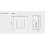 thumbnail of Eberle Controls UP-Uhrenthermostat FIT 3 F / weiß 527812455100