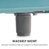 thumbnail of Merax Retro Mini Kühlschrank mit Gefrierfach, 72L, 2 Türen, kompakt für Single, Büro & Hotel Minibar, LED, 120 kWh/Jahr, Cyan