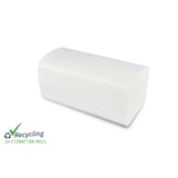 thumbnail of Handtuch-Papierspender Set | Kapazität für ca. 300 Blatt C/V-Falz | weiß | Sichtfenster | inkl. 4000 Stück Handtuchpapier 2-lagig, V-Falz, 24x21 cm