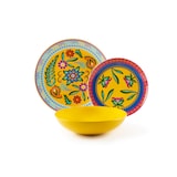 thumbnail of Excelsa vajilla de 18 piezas Gipsy Soul de porcelana multicolor