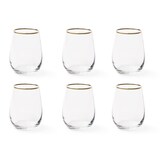 thumbnail of Excelsa Set Von 6 Wasserglas Gold Glas 47 Cl Transparent