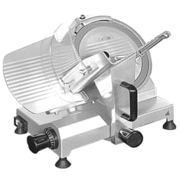 METRO PROFESSIONAL Cortadora GFS3030, aluminio/acero inoxidable, 57.8 x 47.5 x 42.5 cm, 250 W, cuchilla Ø 30 cm, grosor de corte: 0-15 mm, plata