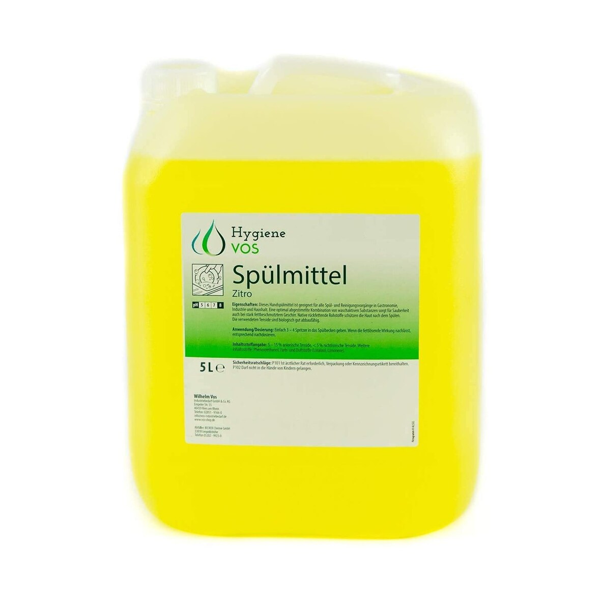 Hygiene Vos - Spülmittel Zitro 5L