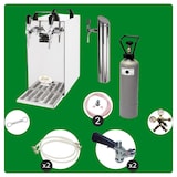 thumbnail of Zapfanlage, Bierzapfanlage - Kontakt 40 2-leitig Trockenkühler, Durchlaufkühler 50 L/h, inkl. Schanksäule, Green Line, Zapfkopf:ohne,Zapfkopf 2:Korb