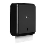 thumbnail of Dispensador de Papel secamanos negro, hasta 600 Toallas de Papel Zig Zag de Capacidad, Fabricado en ABS,Incluye Llave de Seguridad