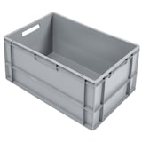 thumbnail of METRO Professional Contenitore Euro, polipropilene, 60 x 40 x 32 cm, 60 L, 25 kg, impilabile, con maniglia, grigio