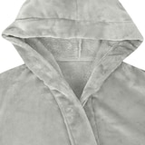 thumbnail of vidaXL Bademantel Hoodie Grau S Flanell