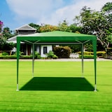 thumbnail of Gazebo 3x3 M Struttura Acciaio Copertura PE 110 gr/m² Impermeabile Idrorepellente Resistente Raggi UV Tenda Picnic Campeggio Esterno Giardino Verde