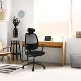 thumbnail of Sedia da ufficio / Sedia girevole RI-COVER rete / tessuto nero hjh OFFICE