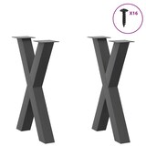 thumbnail of Helloshop26 - Juego de 2 patas para mesa de comedor en forma de X 50 x 72 cm con niveladores ajustables estilo moderno acero 02_0057242