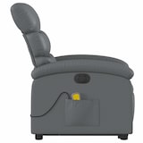 thumbnail of vidaXL Massagesessel mit Aufstehhilfe Elektrisch Grau Kunstleder