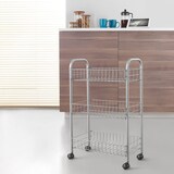 thumbnail of Carrinho de rolamento multiusos 3 níveis Prateado