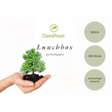 thumbnail of DeinPack 450x Take Away Box 650ml I Bio Speisebox mit Faltdeckel Pappschachtel rechteckig