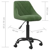 thumbnail of vidaXL Bürostuhl Dunkelgrün Samt