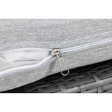 thumbnail of METRO PROFESSIONAL Lounge para exterior Brantford 4 peças, aço/ vime sintético, 2 poltronas, 1 sofá de 2 lugares, 1 mesa de centro, cinzento