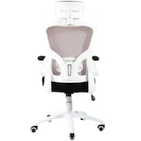 thumbnail of Sedia Ufficio EN 1335 Certificata Poltrona Girevole Ergonomica Regolabile con Poggiatesta e Poggiabraccia - Bianco