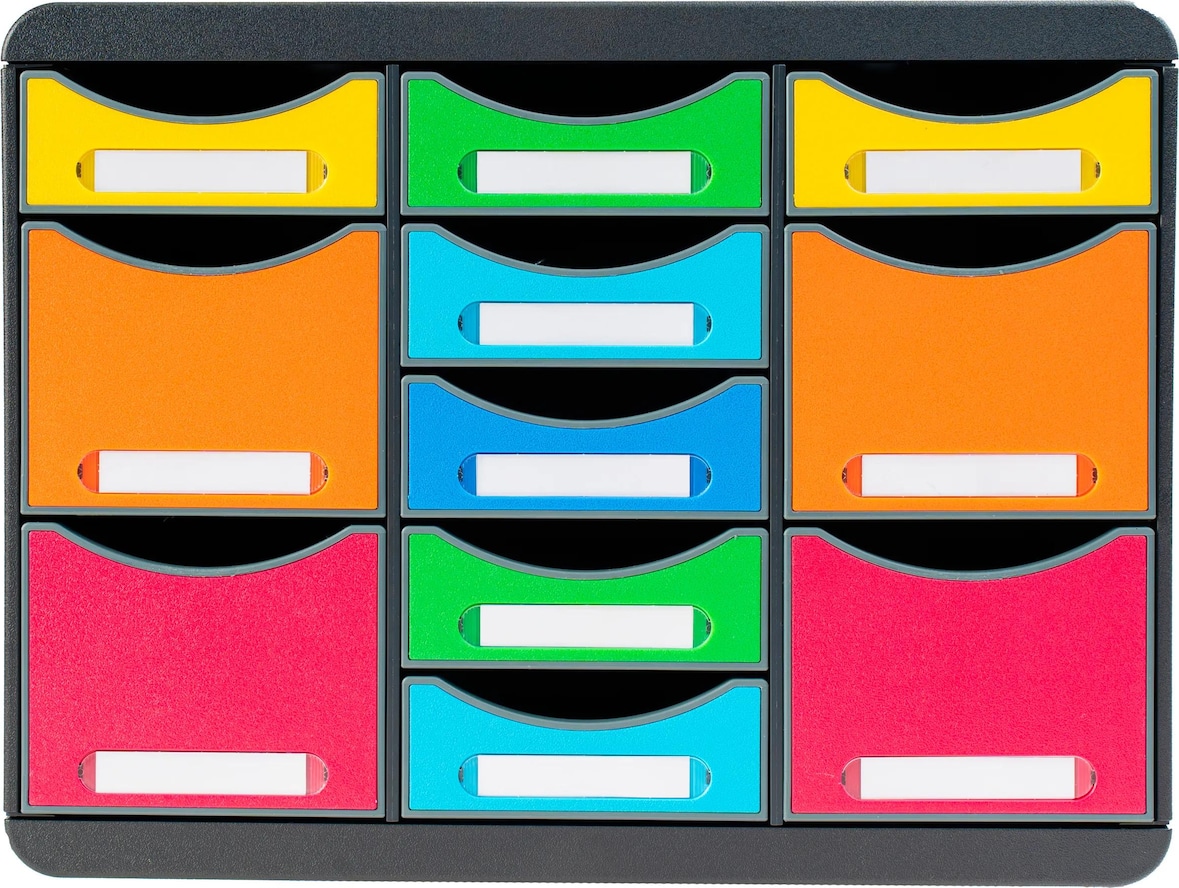 Exacompta 313798D 1x STORE BOX MULTI ladenbox met 11 laden, Iderama ...