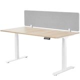 thumbnail of Schreibtisch Trennwand Noisy mit abgerundeten Ecken - 130 x 40 cm, grau