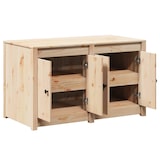 thumbnail of vidaXL Keukenkast met plank Bruin 106 x 55 x 64 cm Massief grenenhout