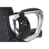 thumbnail of Massage-Bürostuhl HWC-A69, Drehstuhl Chefsessel, Heizfunktion Massagefunktion Kunstleder ~ schwarz