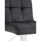 thumbnail of Set de 2 Taburetes de bar Peru en terciopelo Negro/Blanco